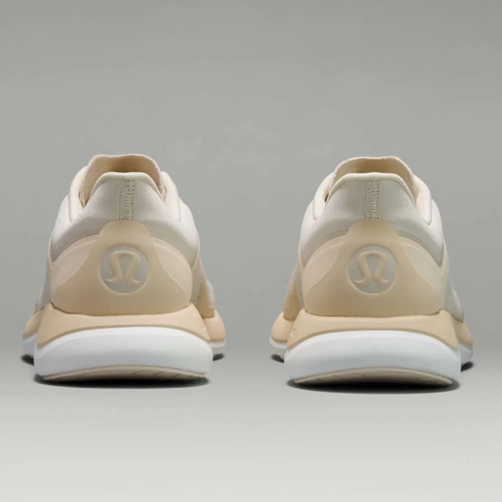 lululemon athletica Lightweight Knit Running Sneakers in Beige and Mint